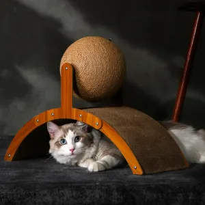 21.6'' Natural Sisal Cat Scratching Board with Ball
