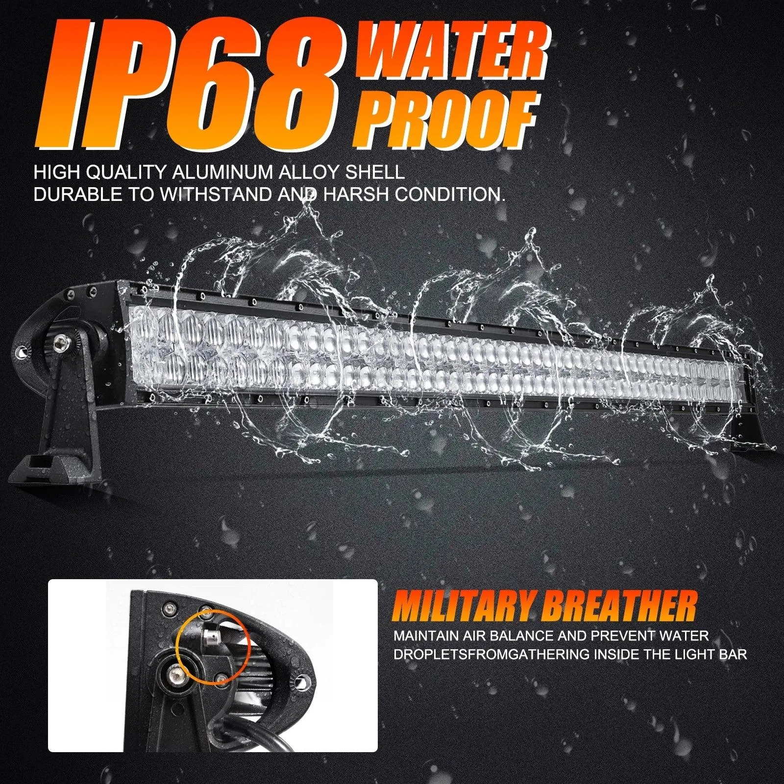 52" 5D Series LED Light Bars   4" Classic-SM Series Dual Row Spot Beam LED Pods Light   52" Straight Light Bar 2 IN 1 Windshield Mounting Brackets for 2018-2021 Jeep Wrangler JL
