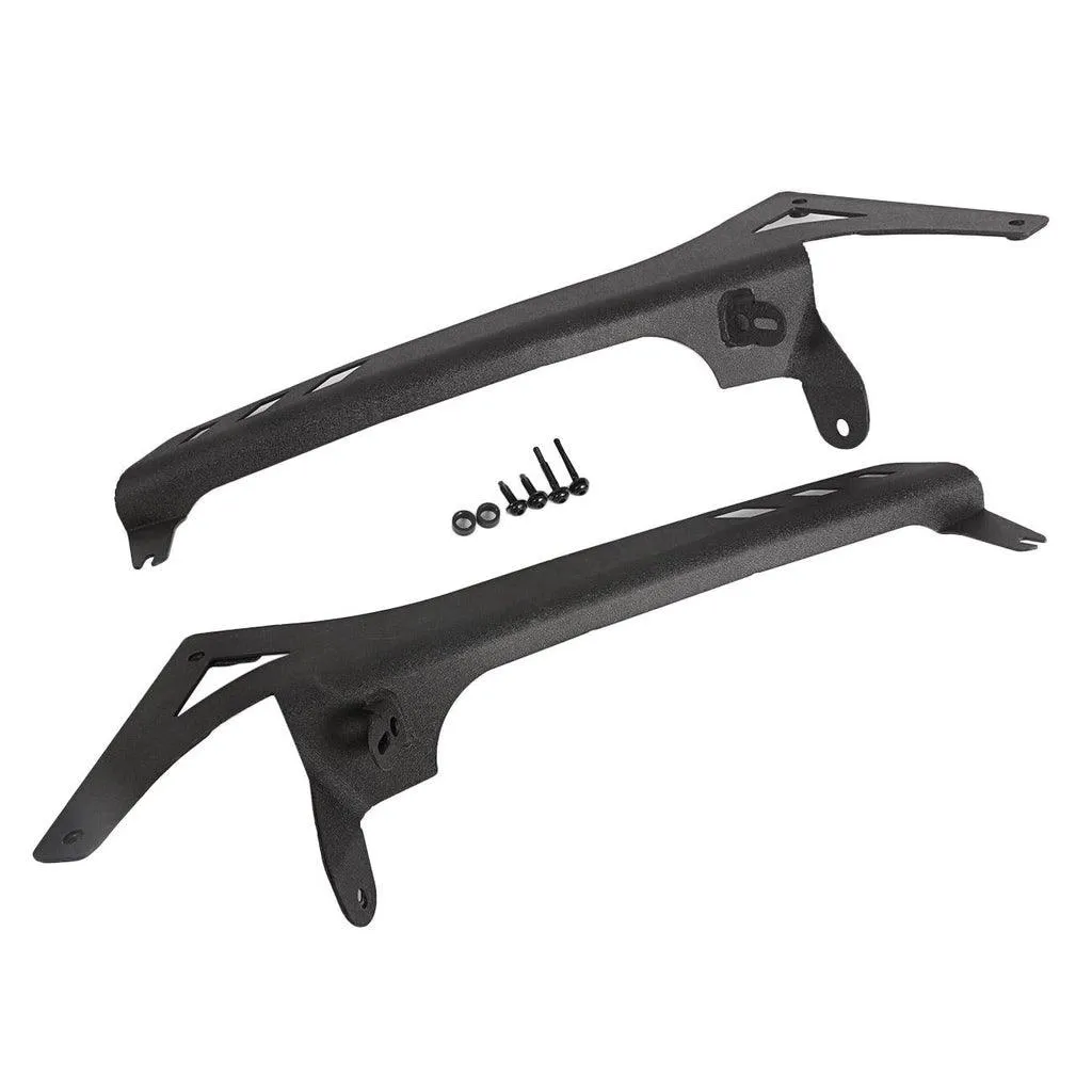 52" 5D Series LED Light Bars   4" Classic-SM Series Dual Row Spot Beam LED Pods Light   52" Straight Light Bar 2 IN 1 Windshield Mounting Brackets for 2018-2021 Jeep Wrangler JL