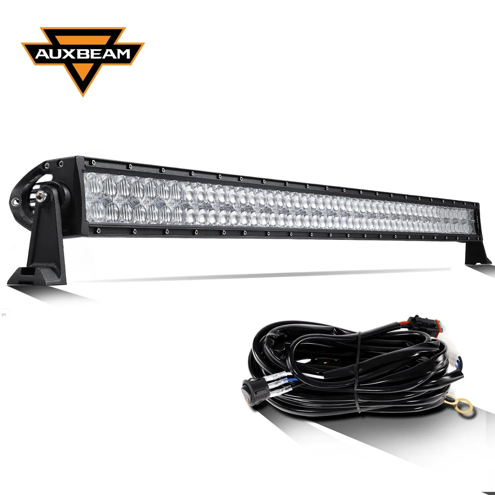52" 5D Series LED Light Bars   4" Classic-SM Series Dual Row Spot Beam LED Pods Light   52" Straight Light Bar 2 IN 1 Windshield Mounting Brackets for 2018-2021 Jeep Wrangler JL