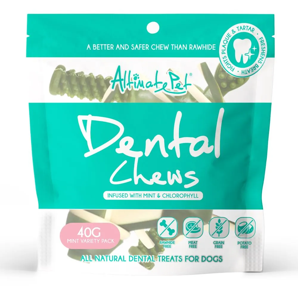 BUNDLE DEAL: Altimate Pet Variety Pack Mint & Chlorophyll Dental Chews Dog Treats 40g