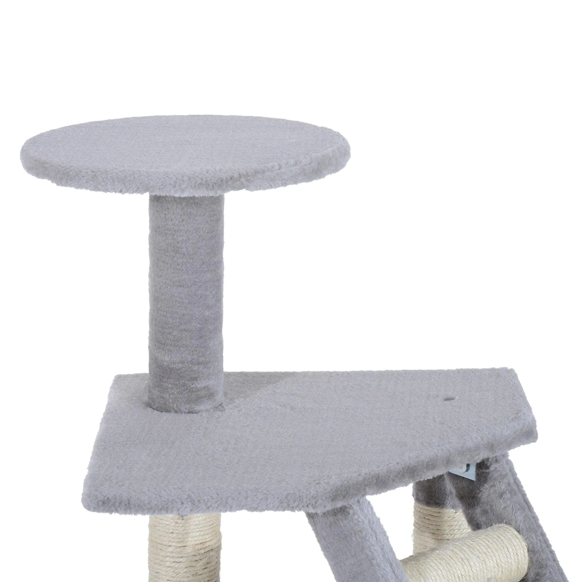 Cat Scratching Post Climbing Tower, 125cm, Grey