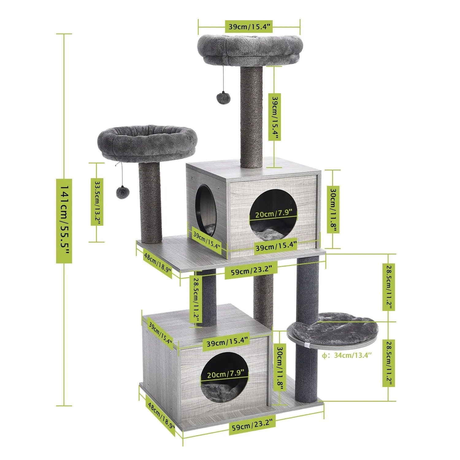 Cat Tree Multi-Level Cat Condo