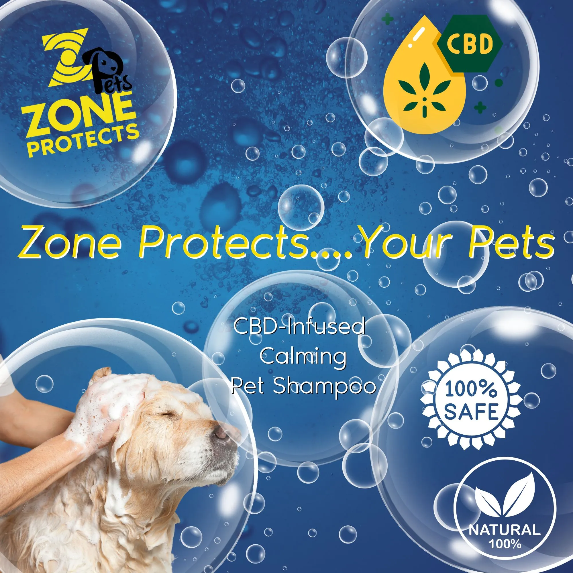 Chill-Ax Calming Pet Shampoo with CBD, 16oz