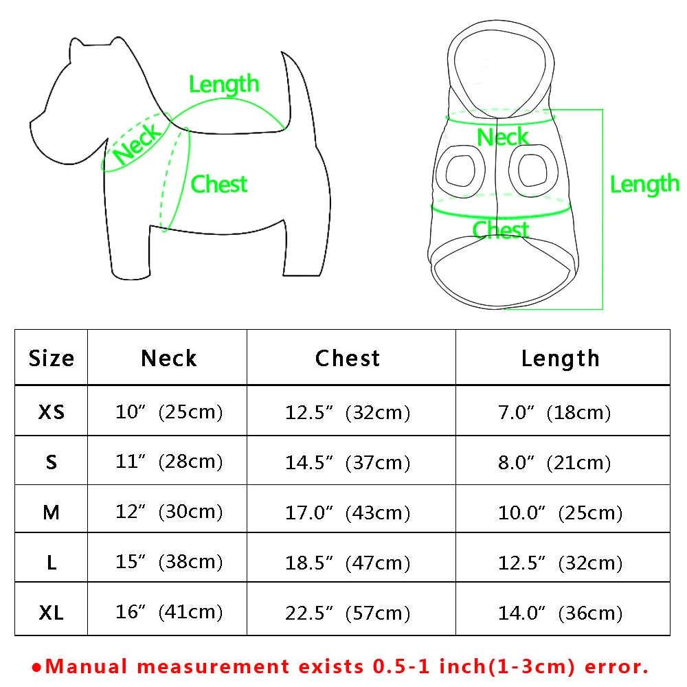Christmas Winter Coat for Puppies and Cats