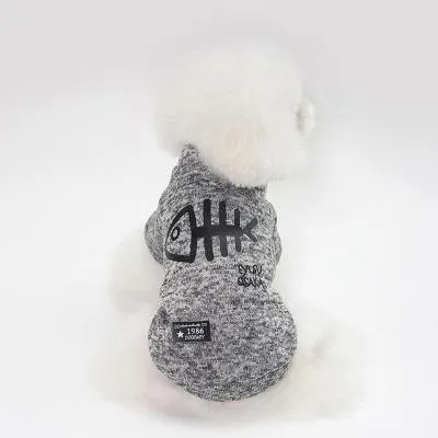Cotton Fish Bone Pets Winter Clothes