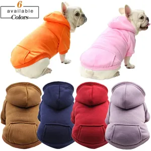 Cozy Fleece Hooded Sweatshirt for Dogs
