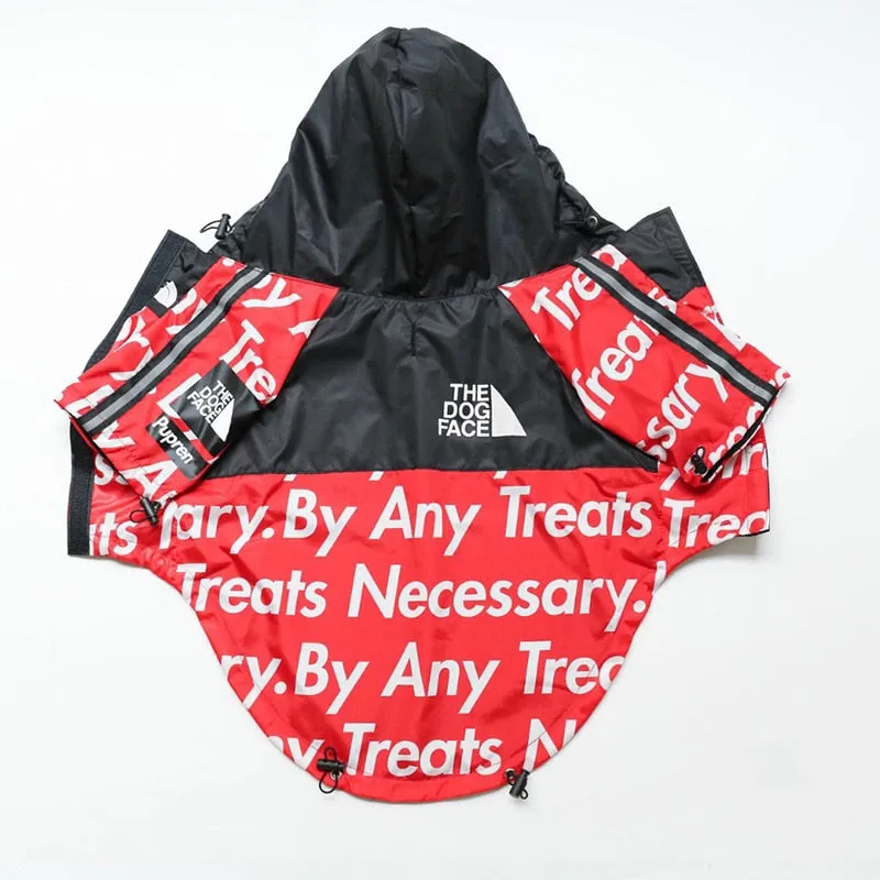 Dog Clothes Raincoat For Small Big Dogs Wind Coat Windbreaker