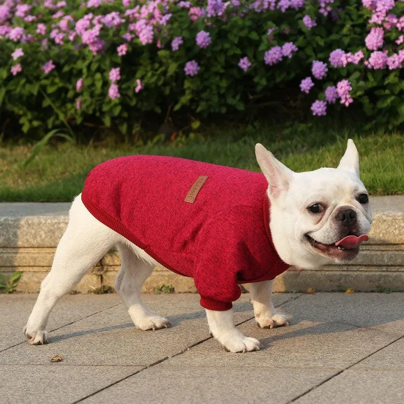 Dog winter sweater