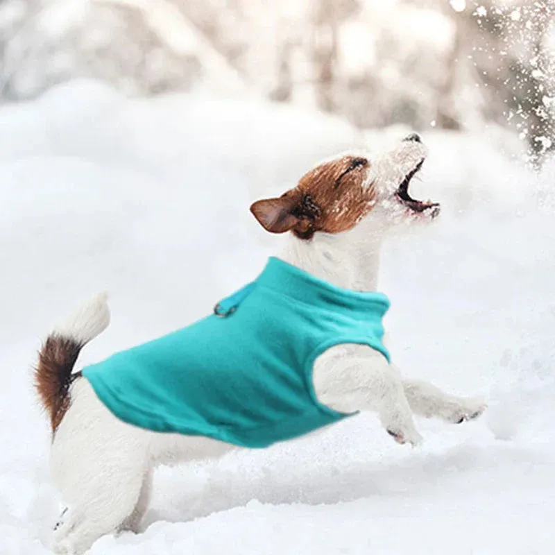 Fleece Dog Vest for Autumn/Winter - Suitable for Small to Medium Dogs