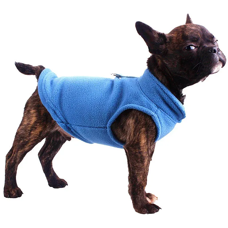 Fleece Dog Vest for Autumn/Winter - Suitable for Small to Medium Dogs