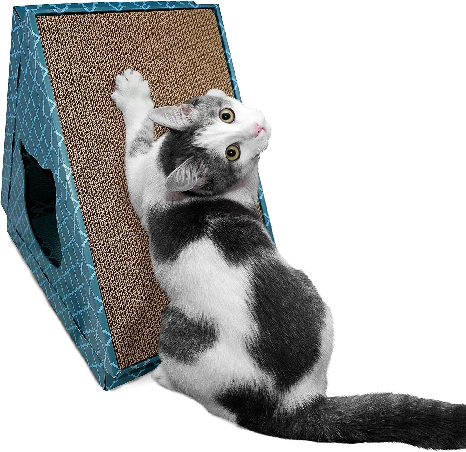 Multi-Level Cardboard Cat House W/ Catnip
