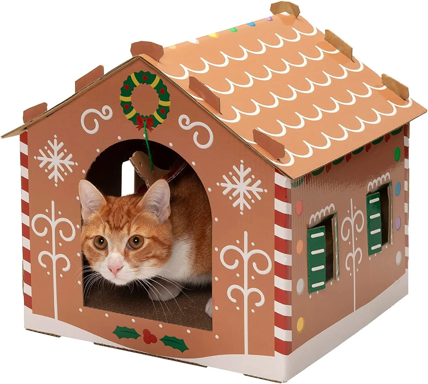 Multi-Level Cardboard Cat House W/ Catnip
