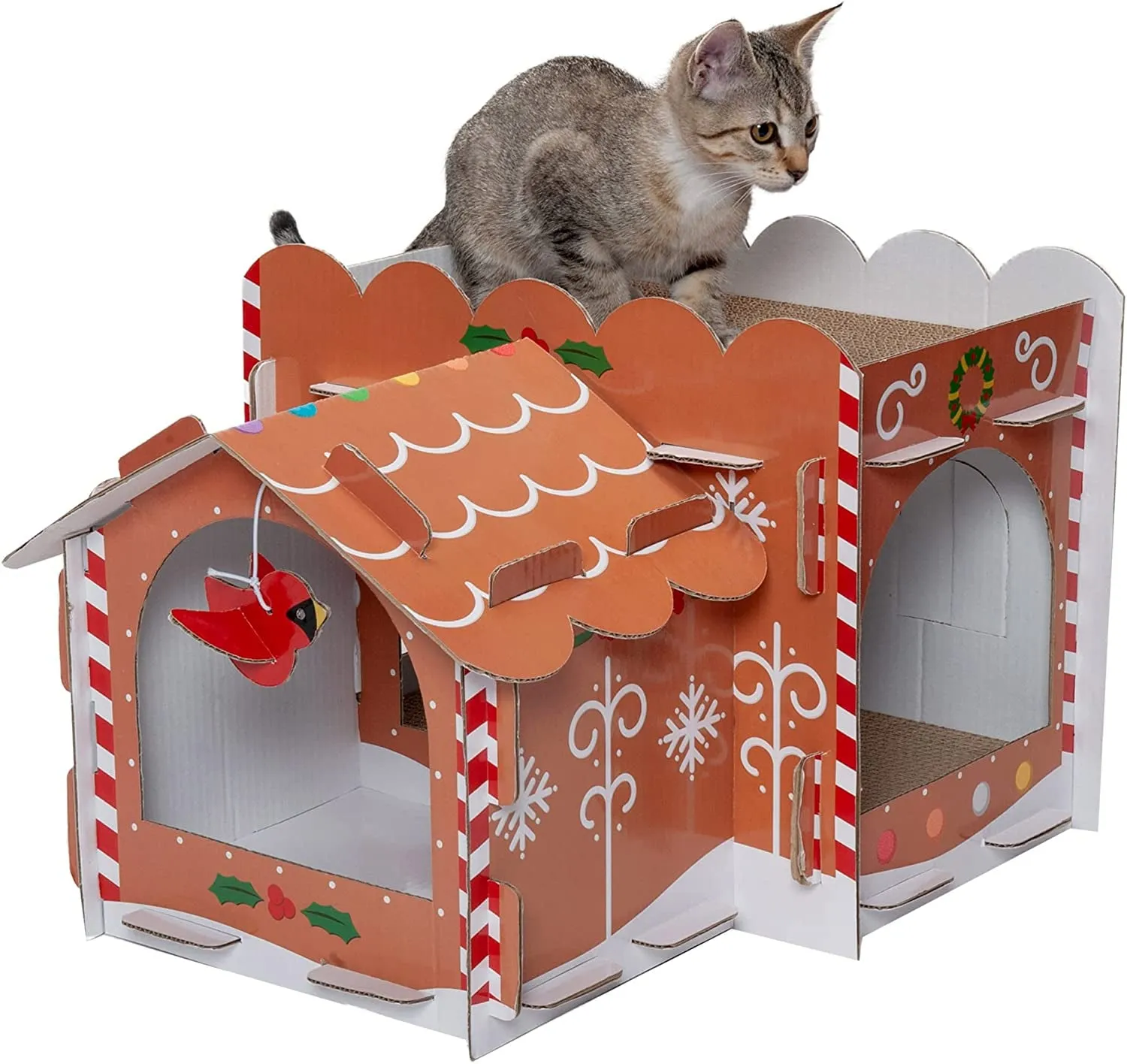 Multi-Level Cardboard Cat House W/ Catnip