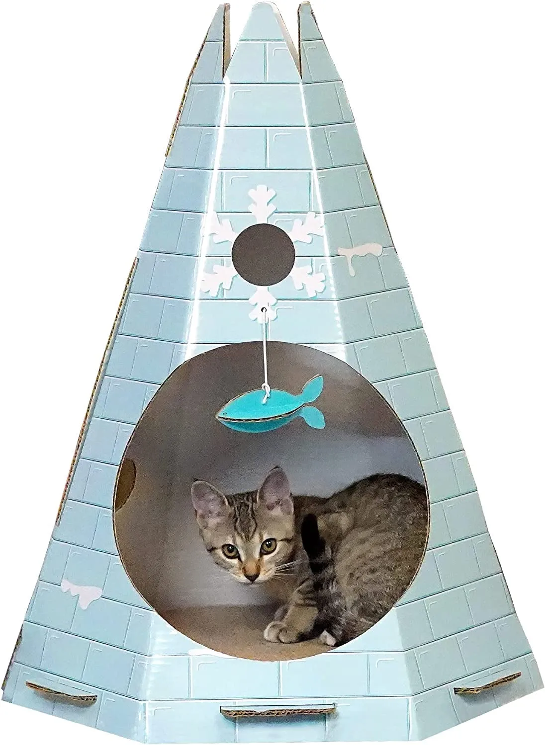 Multi-Level Cardboard Cat House W/ Catnip