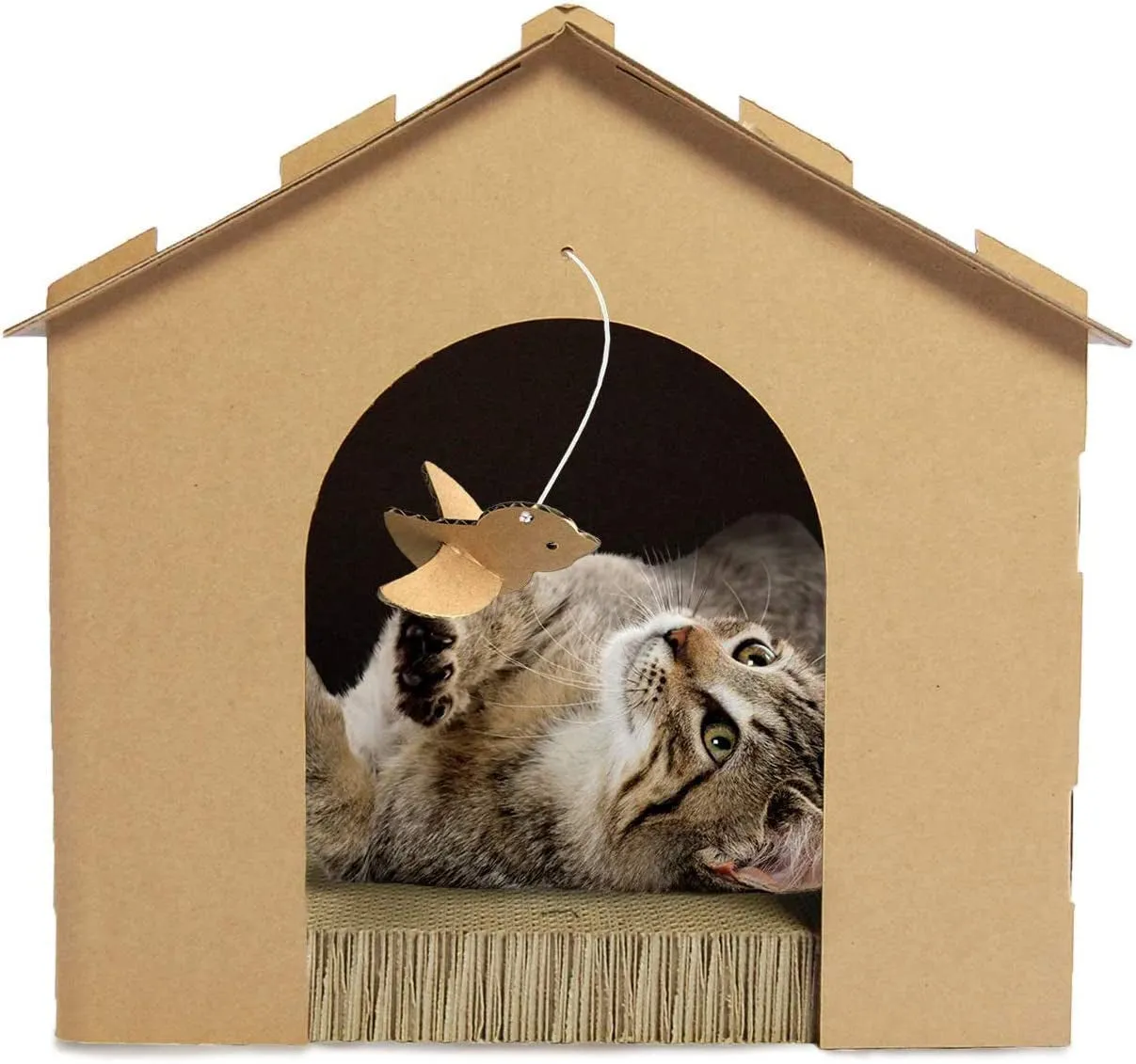 Multi-Level Cardboard Cat House W/ Catnip