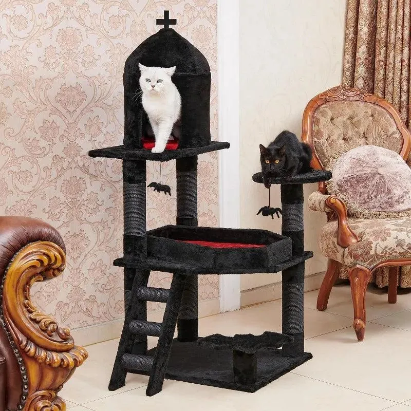 Multi-Level Cat Tower with Spacious Condo
