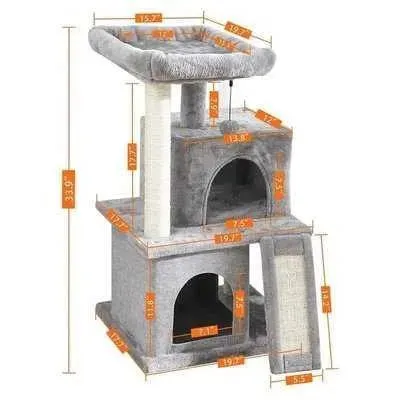 PAWZ Road Deluxe Cat Tree Condo