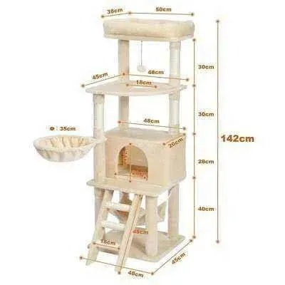 PAWZ Road Deluxe Cat Tree Condo