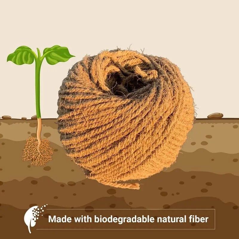 Sisal Rope - 1/4 Inch x 500 Feet [100% Cat Friendly]