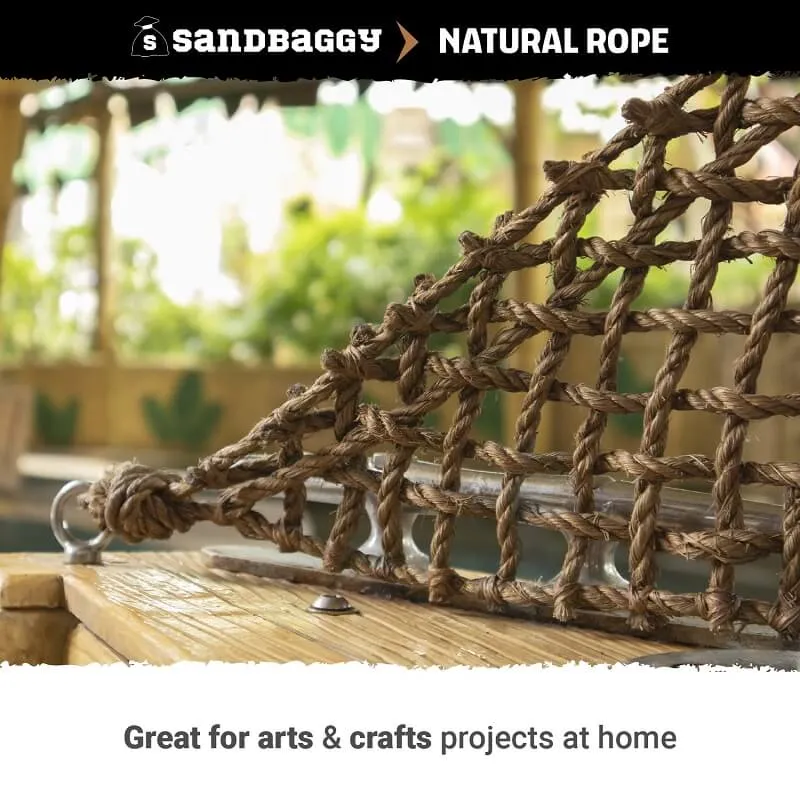Sisal Rope - 1/4 Inch x 500 Feet [100% Cat Friendly]