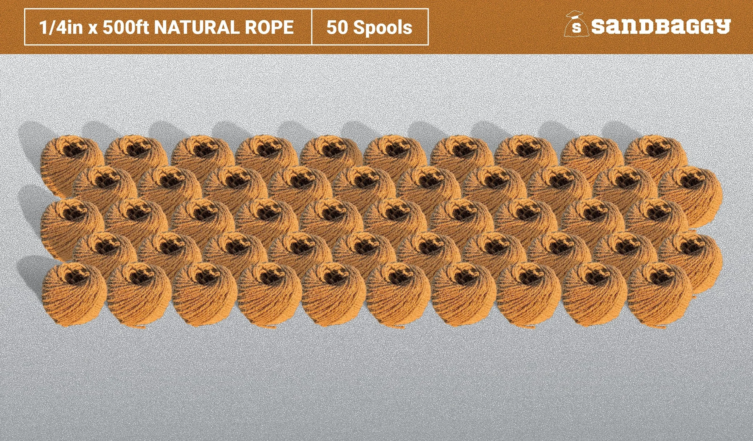 Sisal Rope - 1/4 Inch x 500 Feet [100% Cat Friendly]