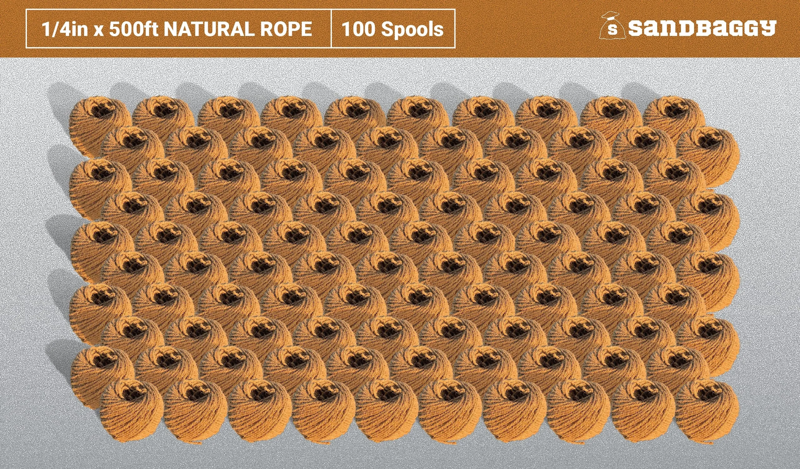 Sisal Rope - 1/4 Inch x 500 Feet [100% Cat Friendly]
