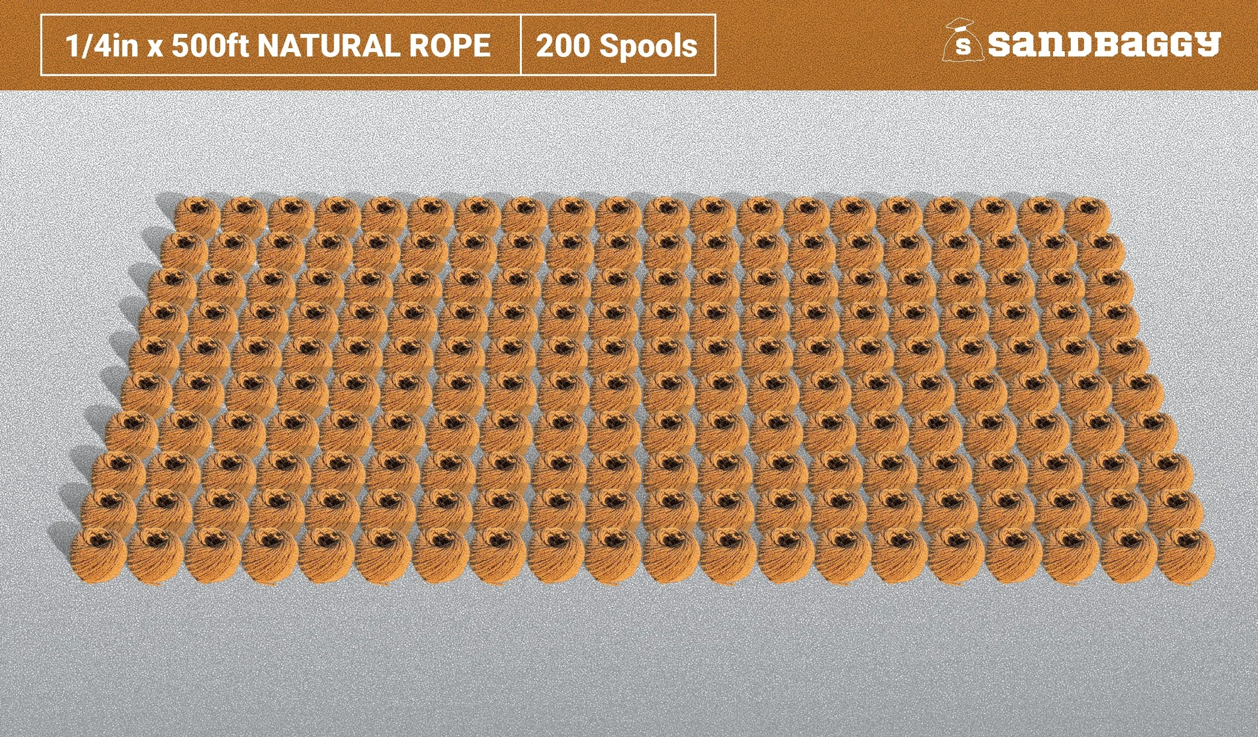 Sisal Rope - 1/4 Inch x 500 Feet [100% Cat Friendly]