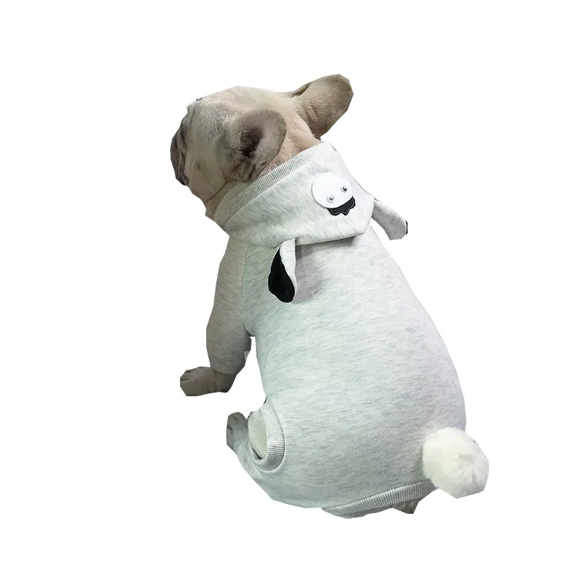 SnugFur French Bulldog Winter Cloth Jumpsuit Pajamas