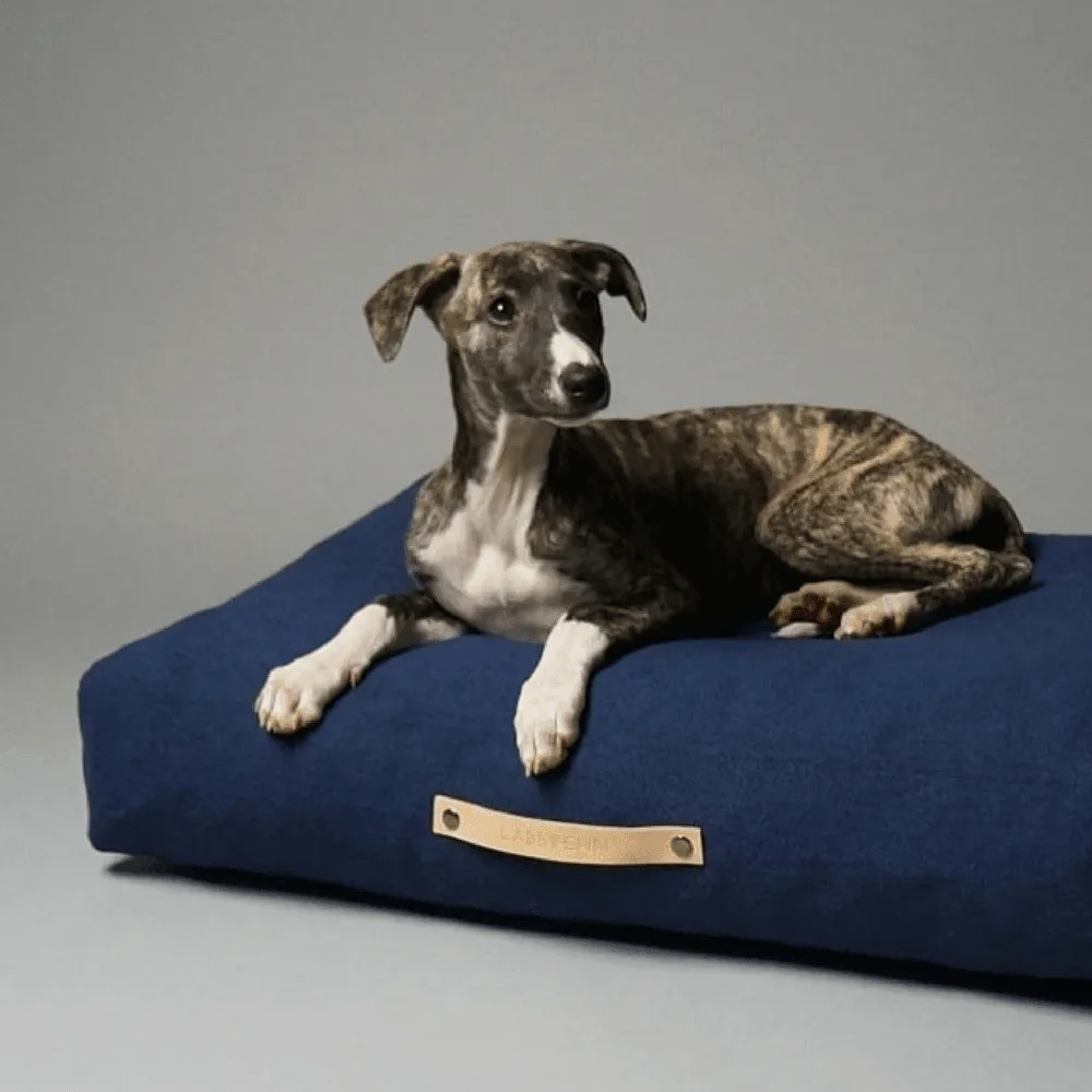 Stockholm Luxury Dog Bed by Labbvenn in Navy Blue