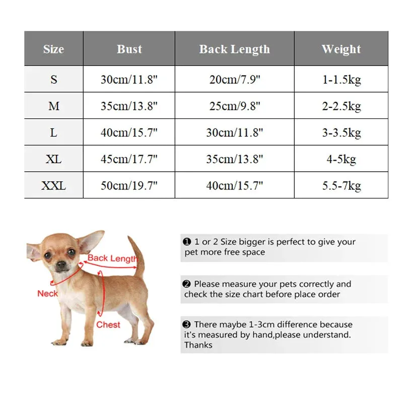 Stylish Winter Dog Jacket for Small Breeds