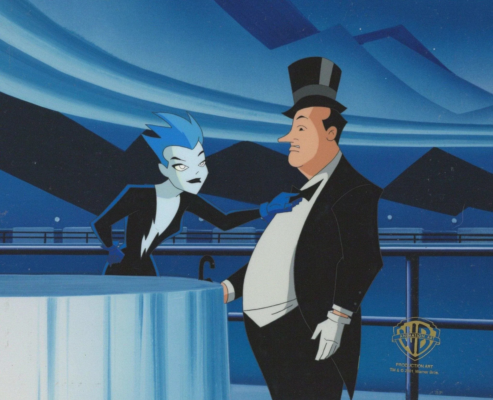 The New Batman Adventures Original Production Cel: Livewire, Penguin