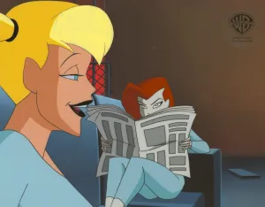 The New Batman Adventures Original Production Cel: Poison Ivy and Harley
