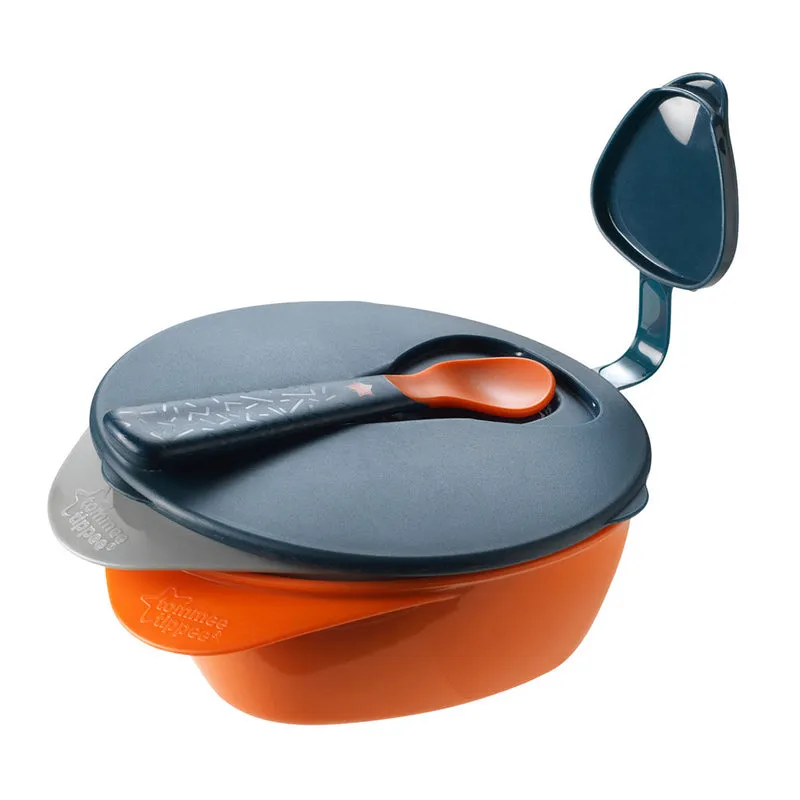 Tommee Tippee Easy Scoop Bowls with Travel lid & Spoon – 2PC