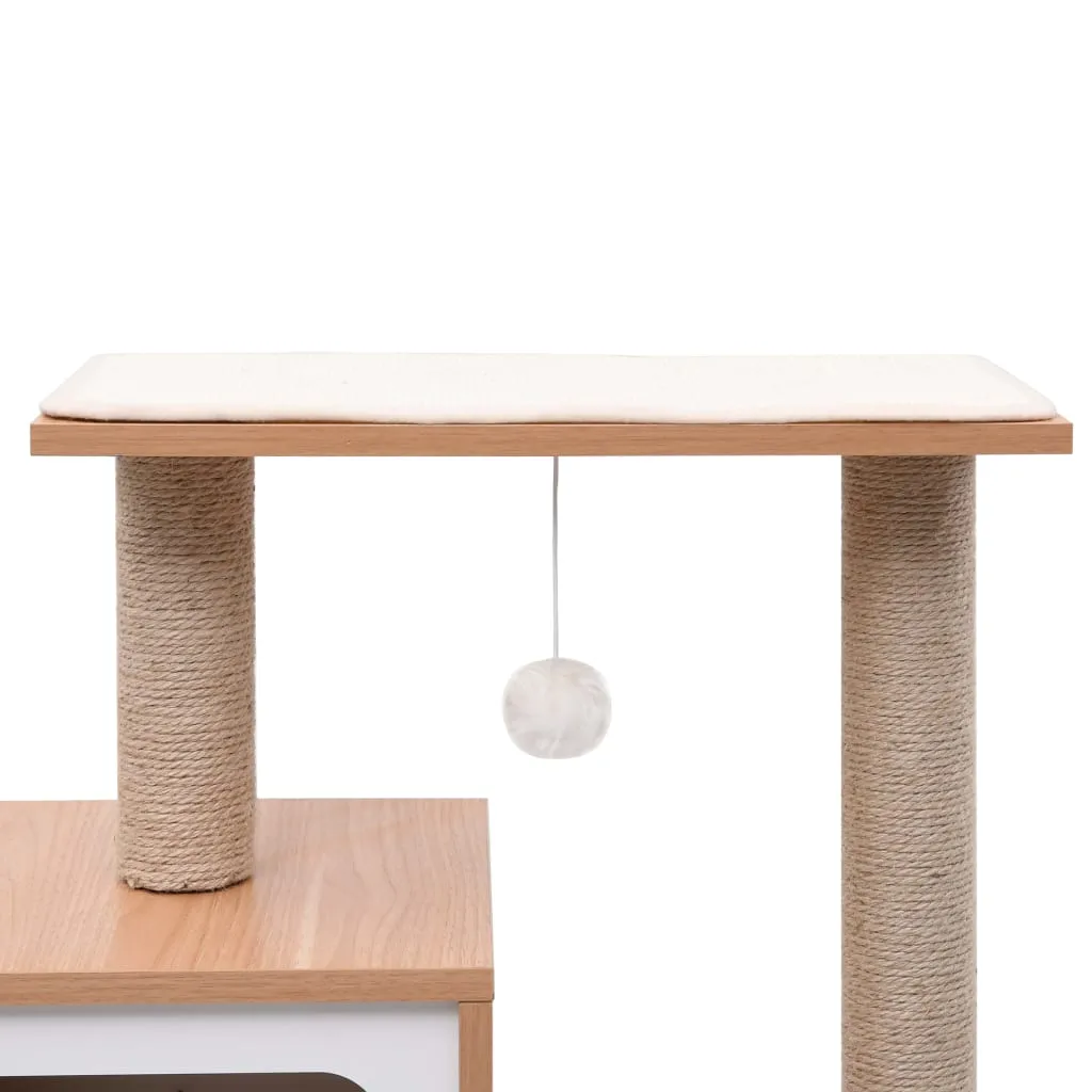 vidaXL Cat Tree with Sisal Scratching Mat 82 cm