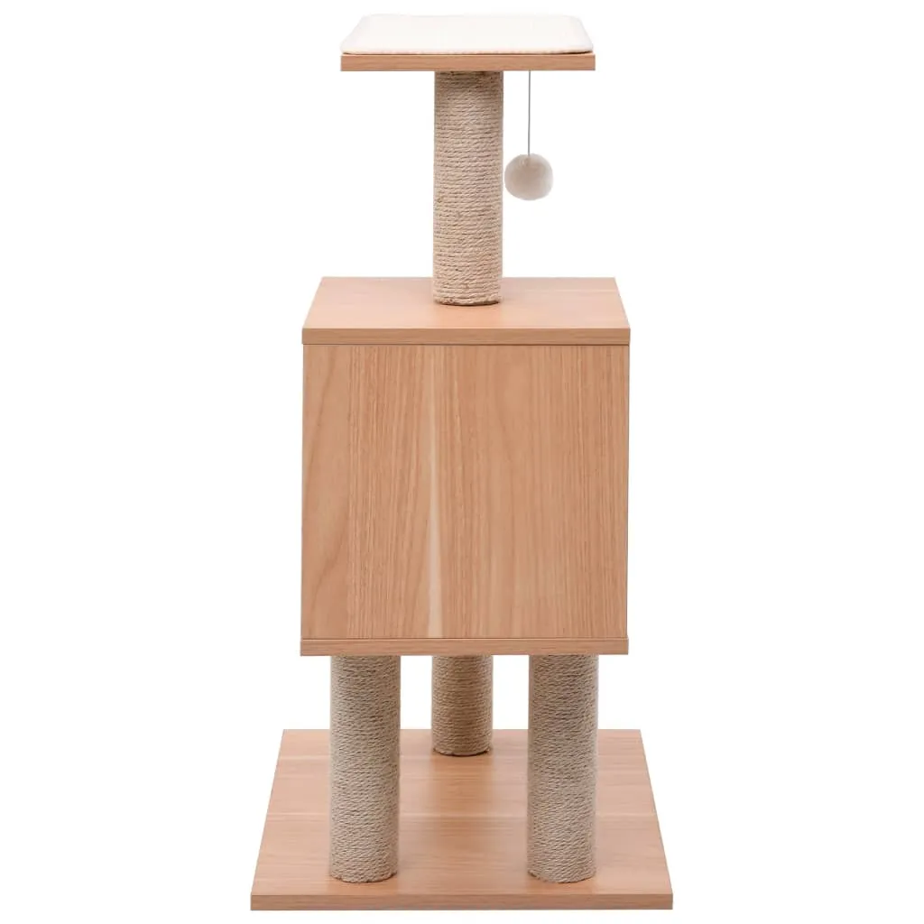 vidaXL Cat Tree with Sisal Scratching Mat 82 cm