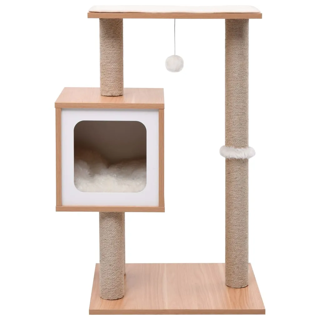 vidaXL Cat Tree with Sisal Scratching Mat 82 cm