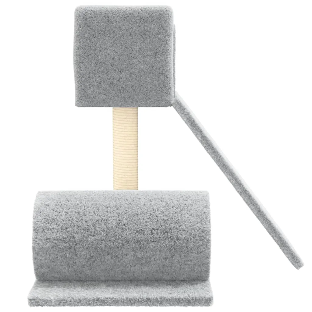 vidaXL Cat Tree with Sisal Scratching Post Light Grey 59 cm