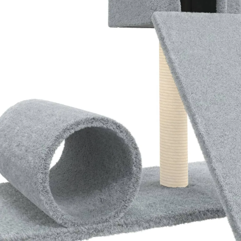 vidaXL Cat Tree with Sisal Scratching Post Light Grey 59 cm