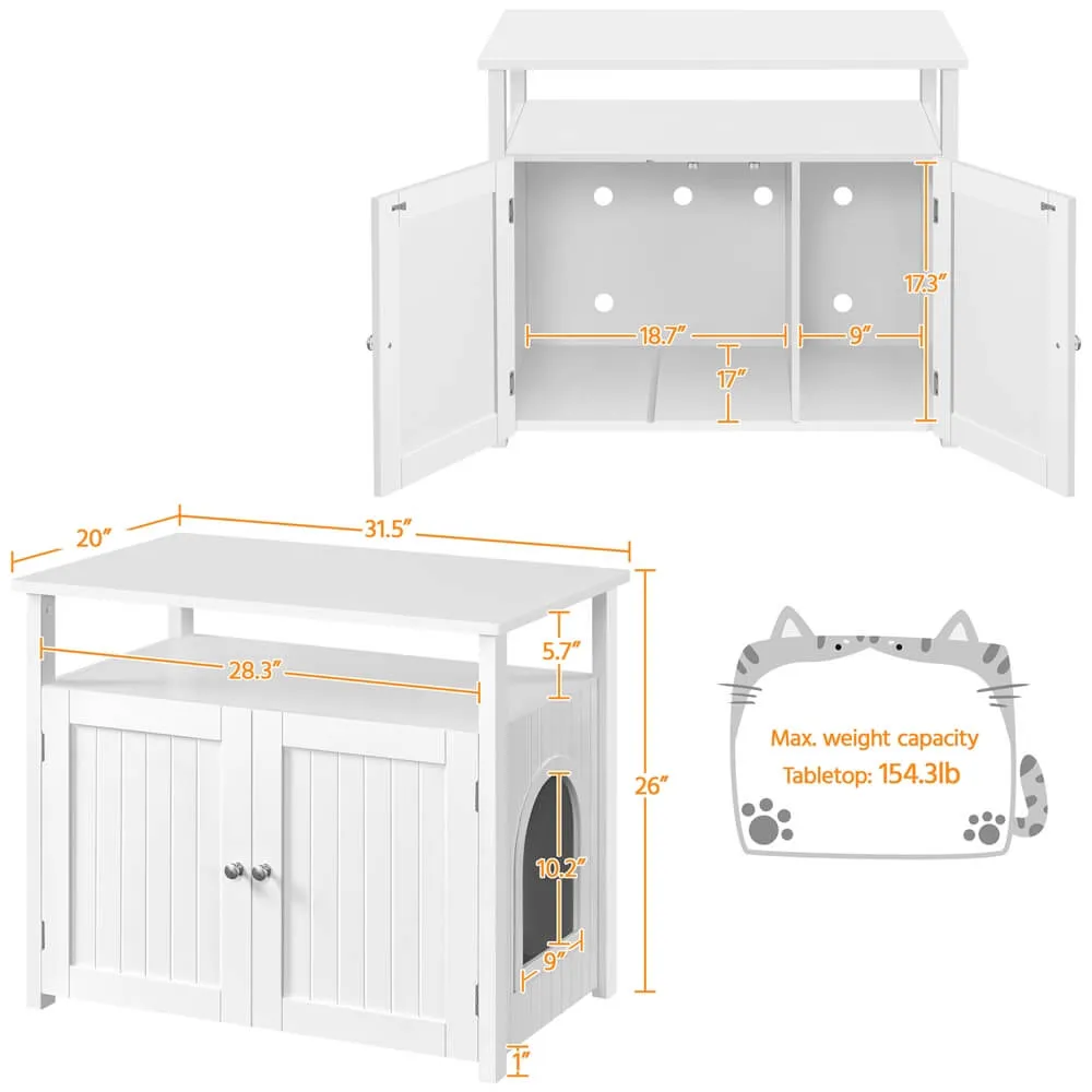 Yaheetech Pet Litter Box Enclosure